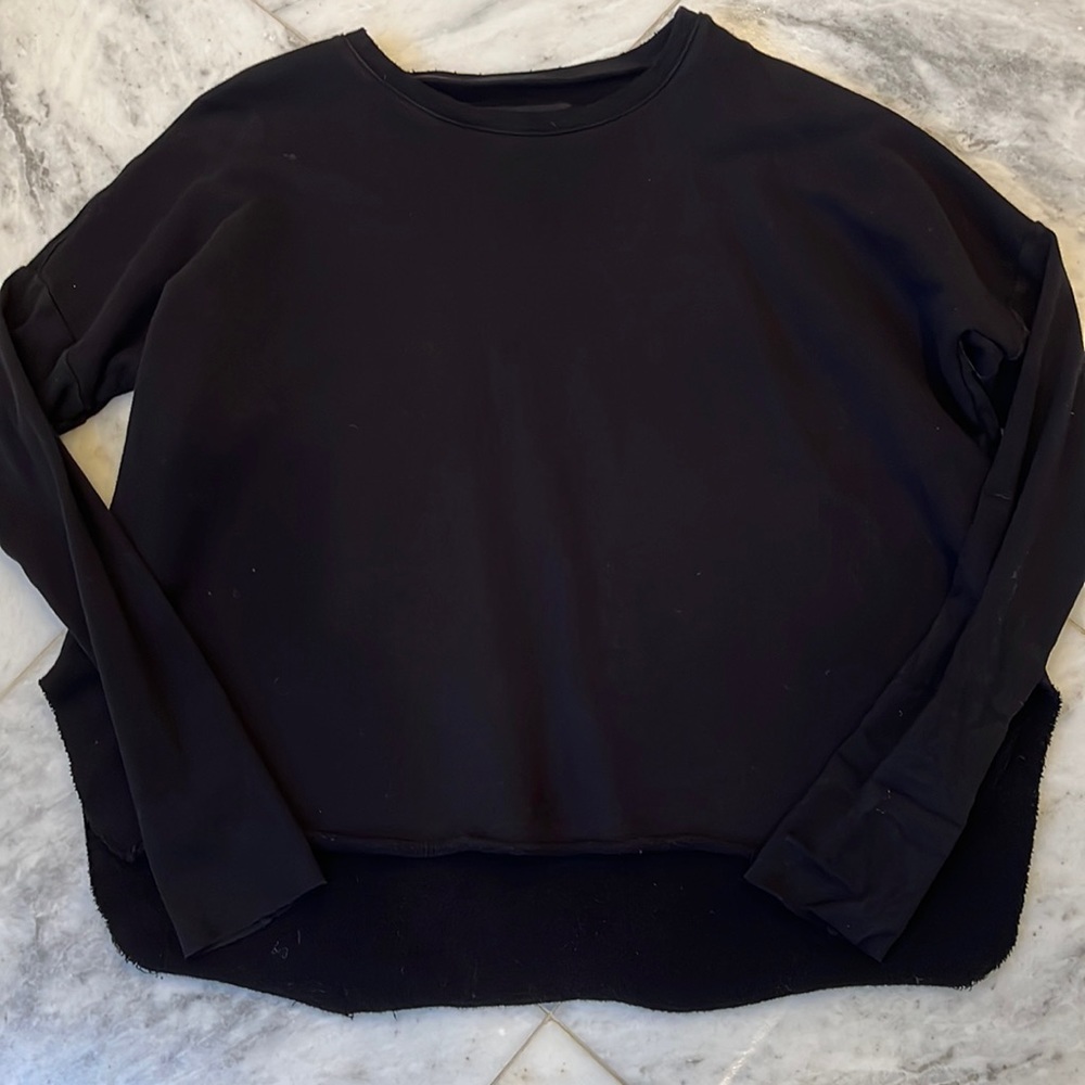 Frank and Eileen l/s triple fleece sweatshirt, black, large